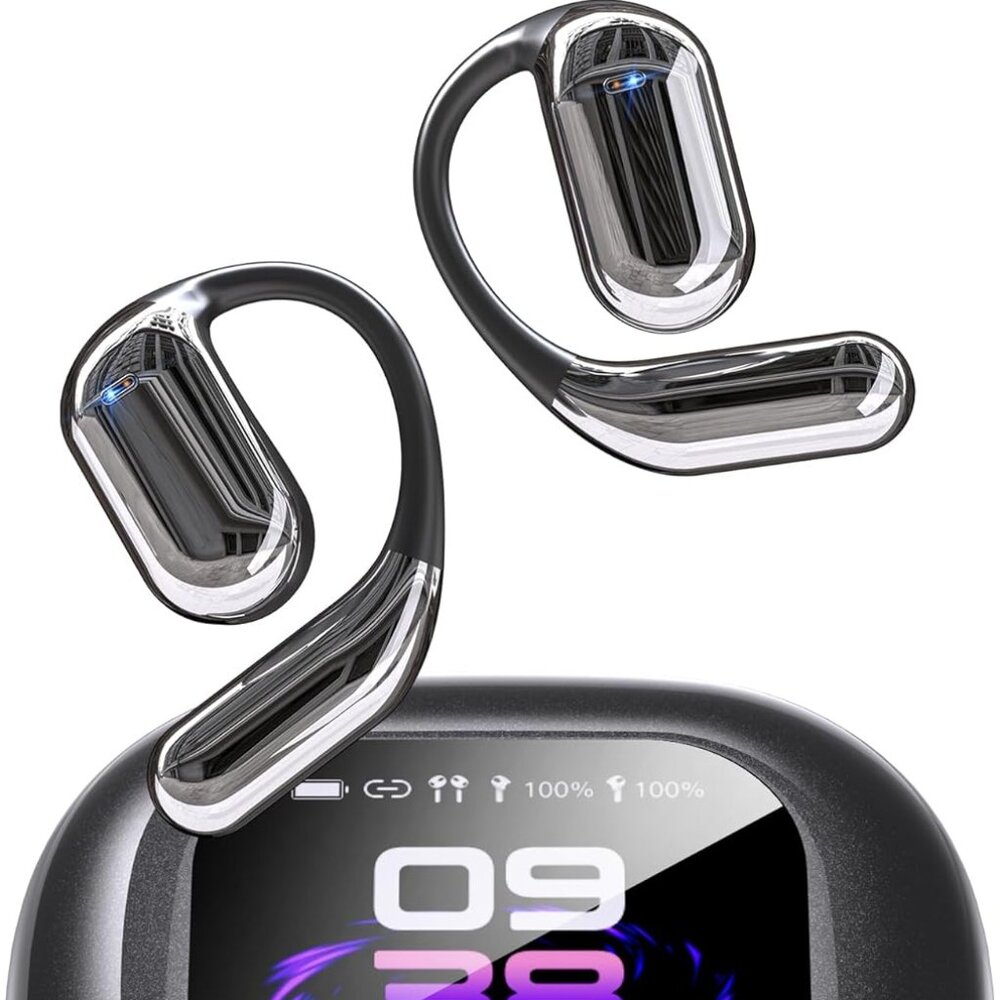 EUQQ AI Translation Earbuds | Real-Time Translator for 144 Languages | LCD Touch